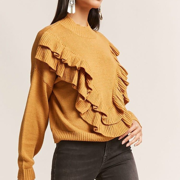 Sweaters - Mustard Yellow Turtleneck Sweater